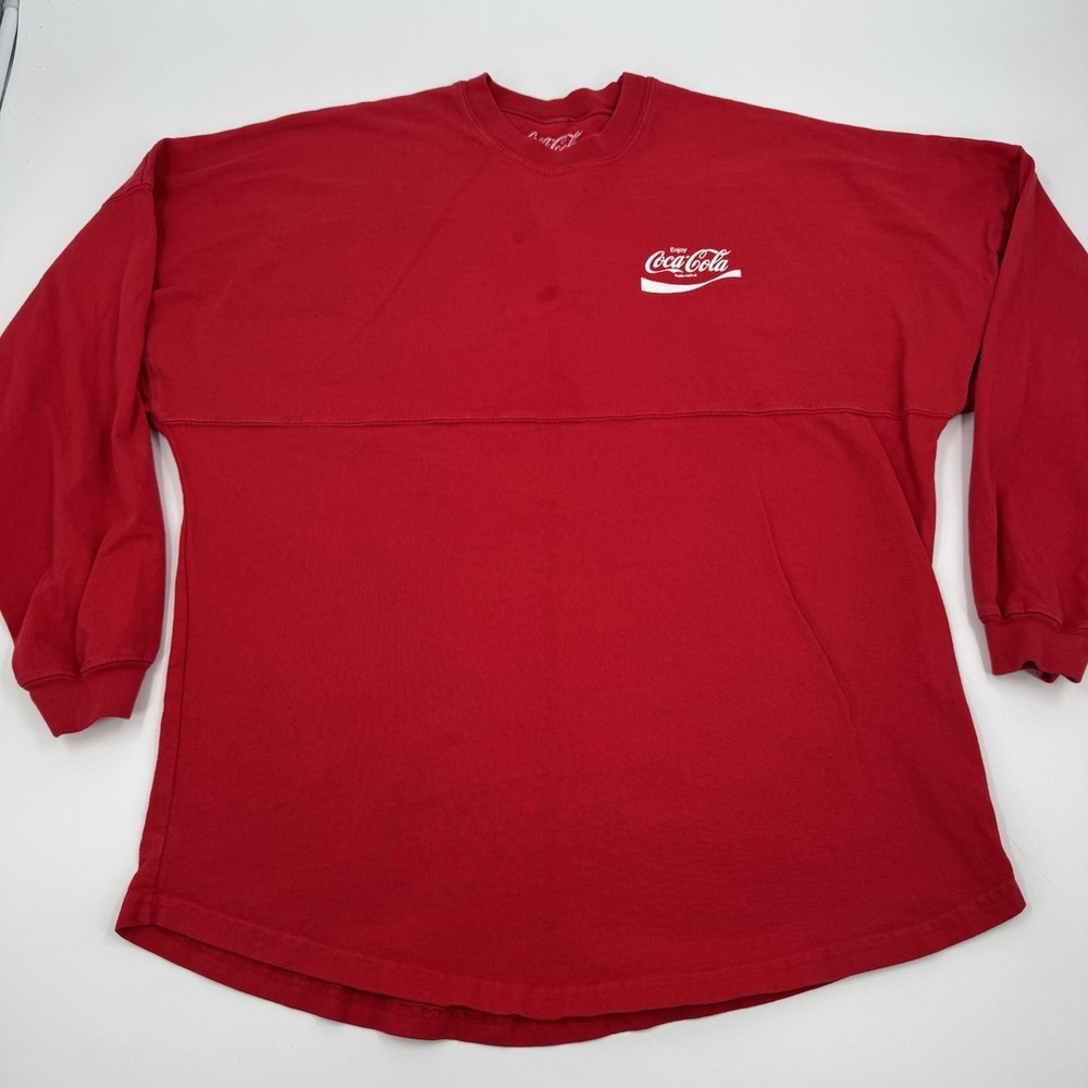Coca Cola Soda Red Spirit Jersey Long Sleeve Shirt Size Adult M Medium Unisex